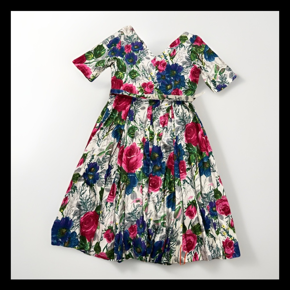Retrospec'd Valentina Endless Love Floral Dress Retro Pinup  US 10